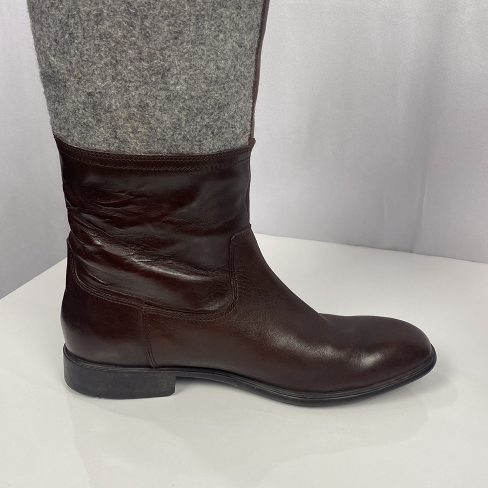 Rockport Brown Leather/Felt Fashion Knee High Riding Boots K58850 Women - 9.5 - Picture 6 of 12